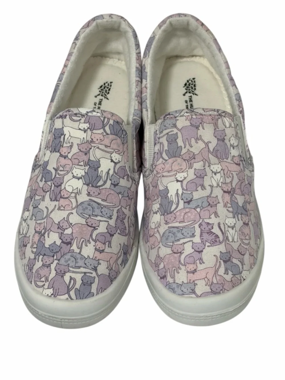 Humane Society of America Cat Feline Print Pink Lavender & White - New - 7